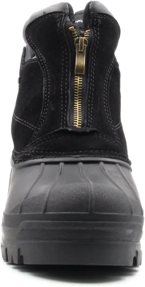 Men's Water Resistance Snow and Hiking Heavy Duty Zipper-up Winter Duck Boots