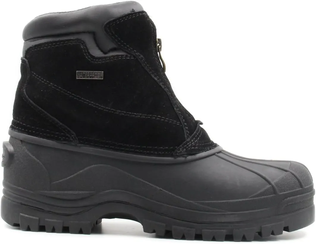 Men's Water Resistance Snow and Hiking Heavy Duty Zipper-up Winter Duck Boots