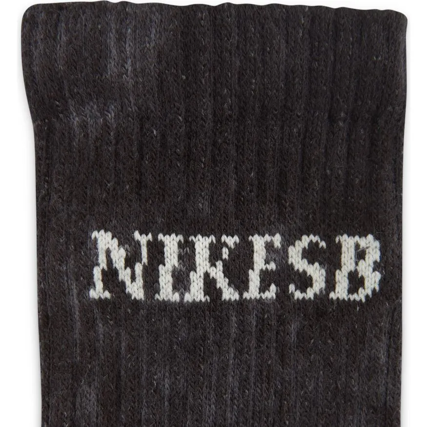 Nike SB Everyday Max Lightweight Crew Socks - Black/Blue/Grey