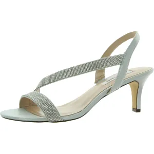 NINA Women's Nieves Heeled Sandals, True Silver, 9.5