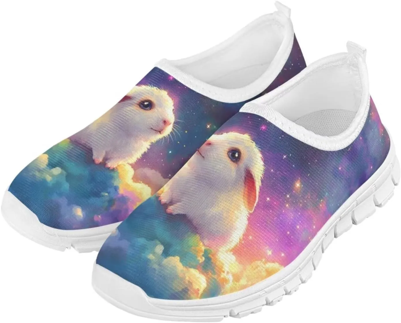 Novelty Boys Slip On Sneakers Moon Shoes Soft Comfy Kids Casual Shoes