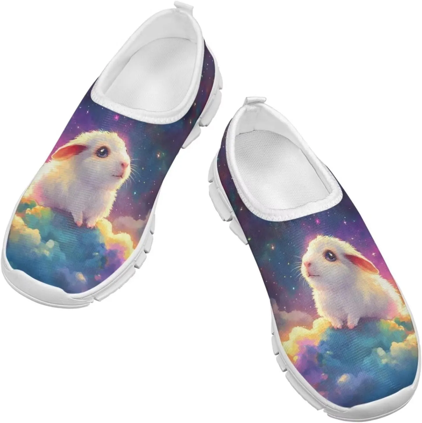 Novelty Boys Slip On Sneakers Moon Shoes Soft Comfy Kids Casual Shoes