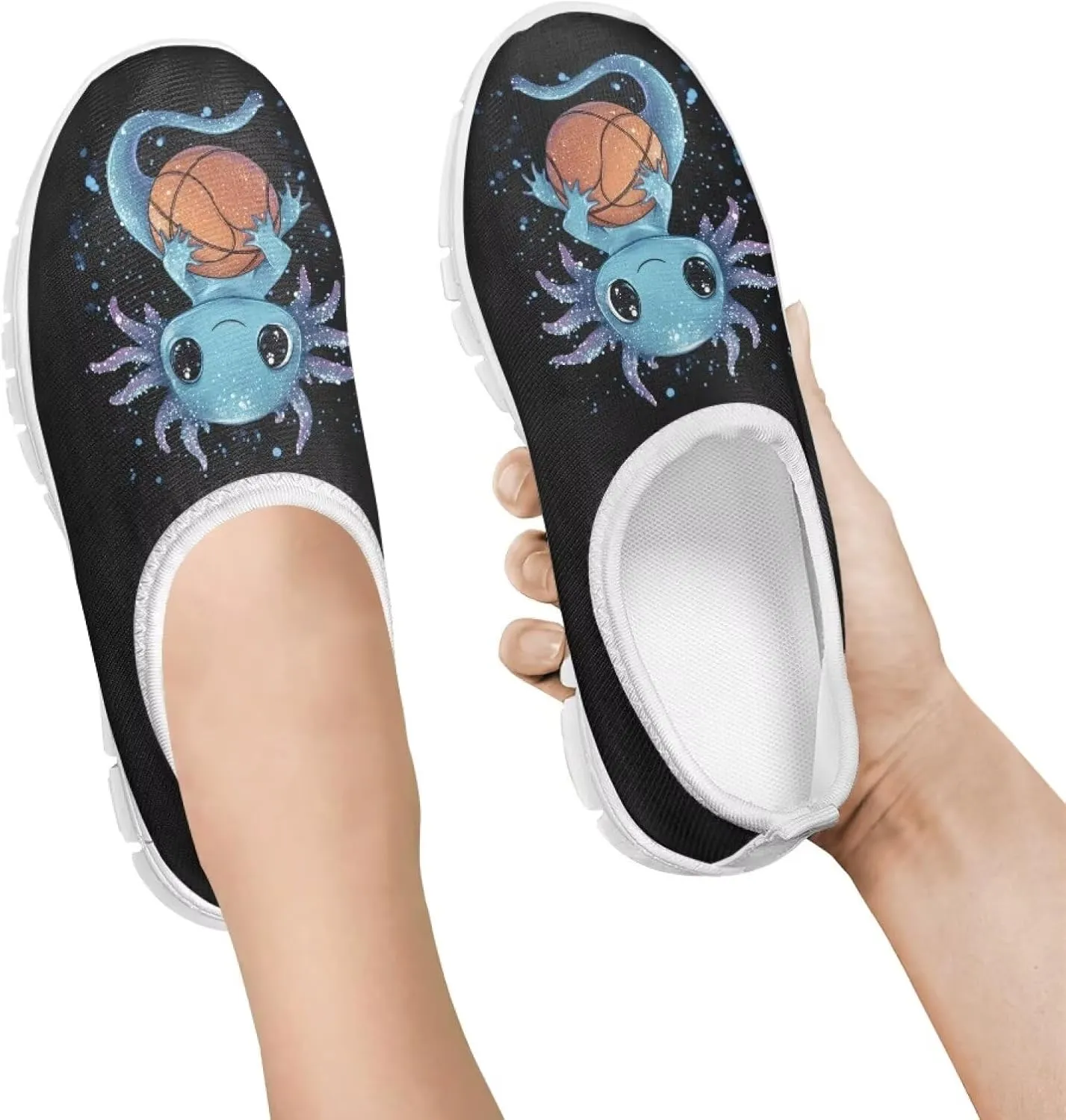 Novelty Boys Slip On Sneakers Moon Shoes Soft Comfy Kids Casual Shoes