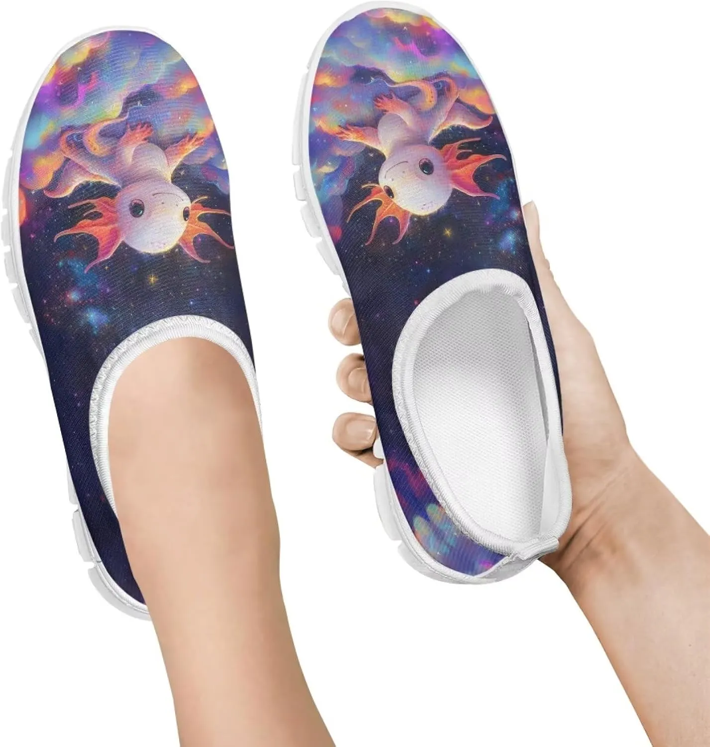 Novelty Boys Slip On Sneakers Moon Shoes Soft Comfy Kids Casual Shoes
