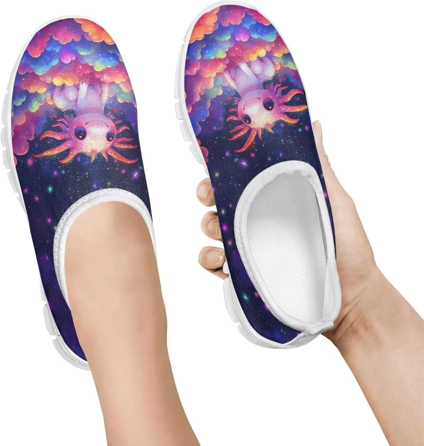 Novelty Boys Slip On Sneakers Moon Shoes Soft Comfy Kids Casual Shoes