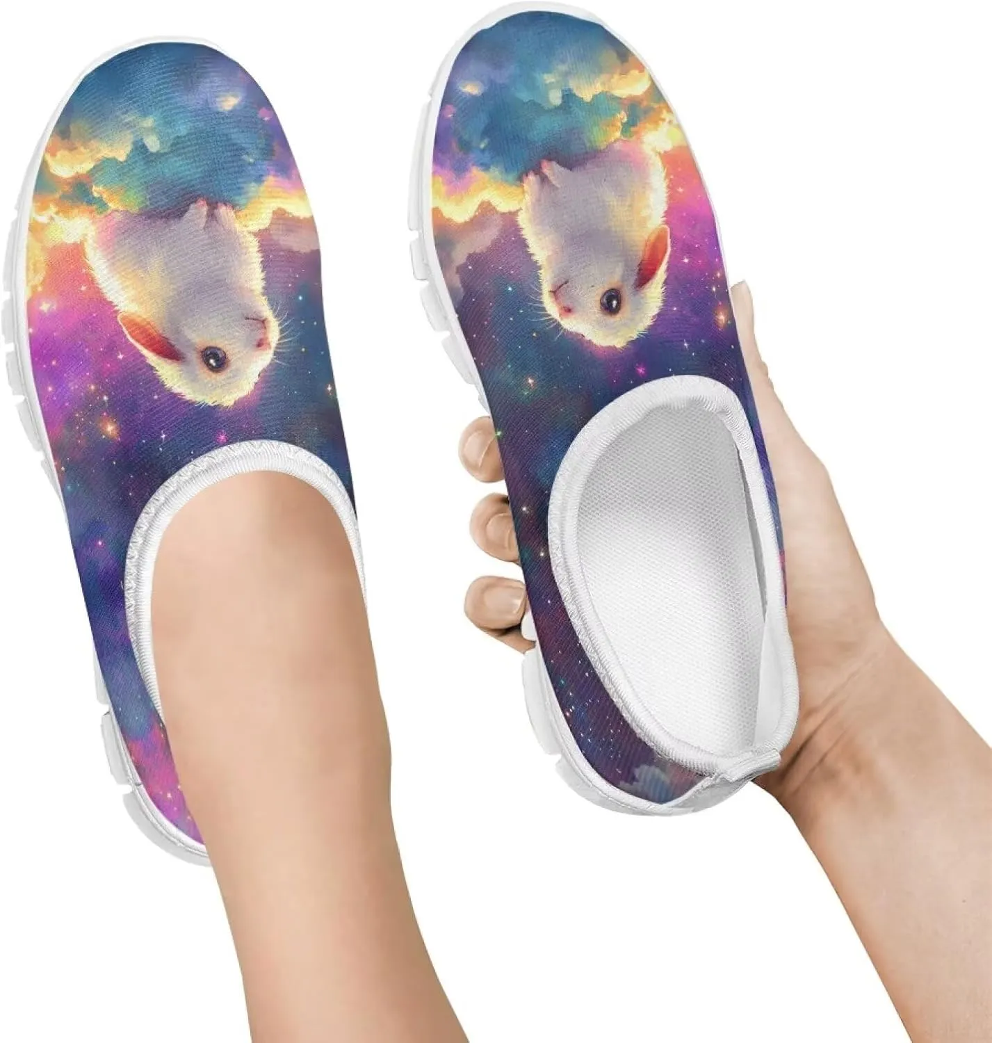 Novelty Boys Slip On Sneakers Moon Shoes Soft Comfy Kids Casual Shoes