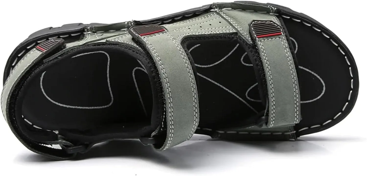 Outdoor Leather Men Sandals Summer Casual Shoes For Men Beach Sandals
