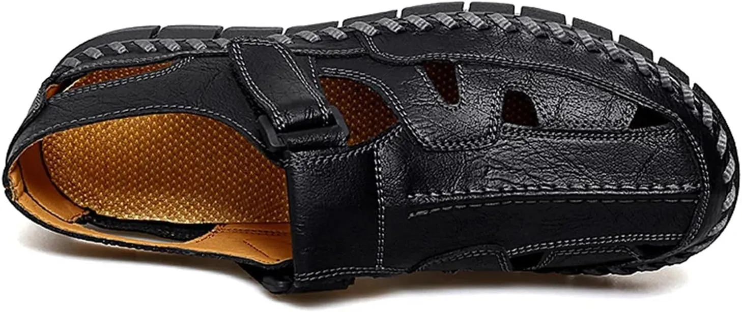 Outdoor Men Sandals Hand Made Breathable Summer Casual Shoes