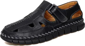 Outdoor Men Sandals Hand Made Breathable Summer Casual Shoes