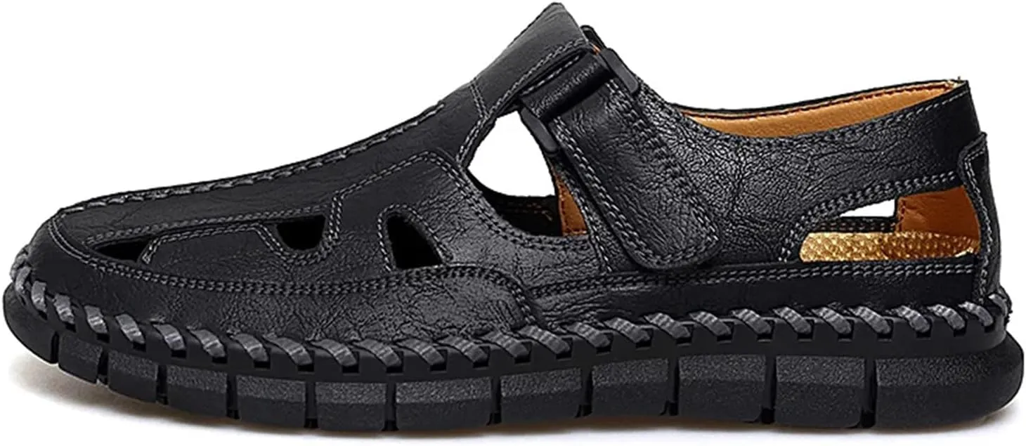 Outdoor Men Sandals Hand Made Breathable Summer Casual Shoes