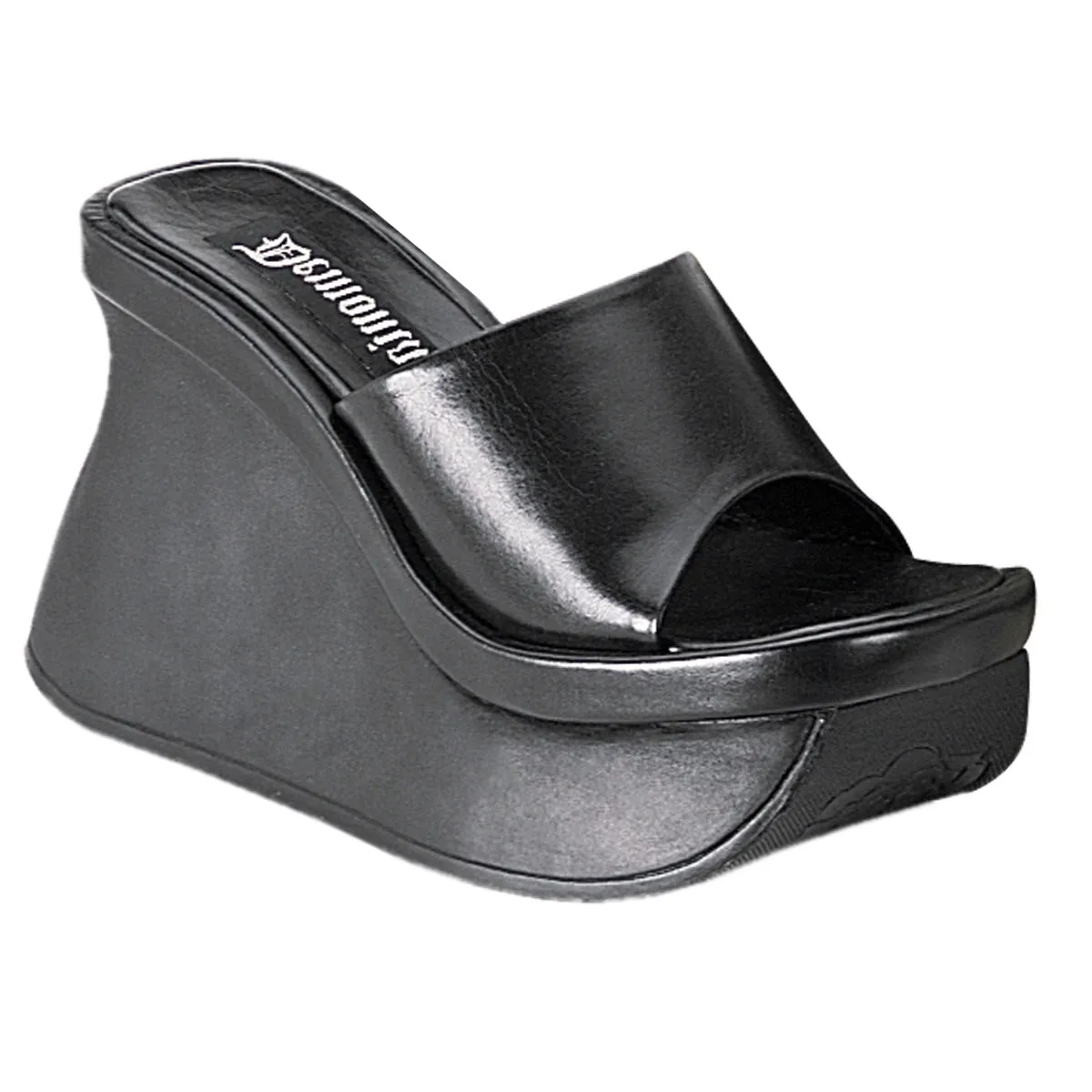 PACE-01 DemoniaCult Black Vegan Leather Sexy Women's Sandals (Alternative Footwear)