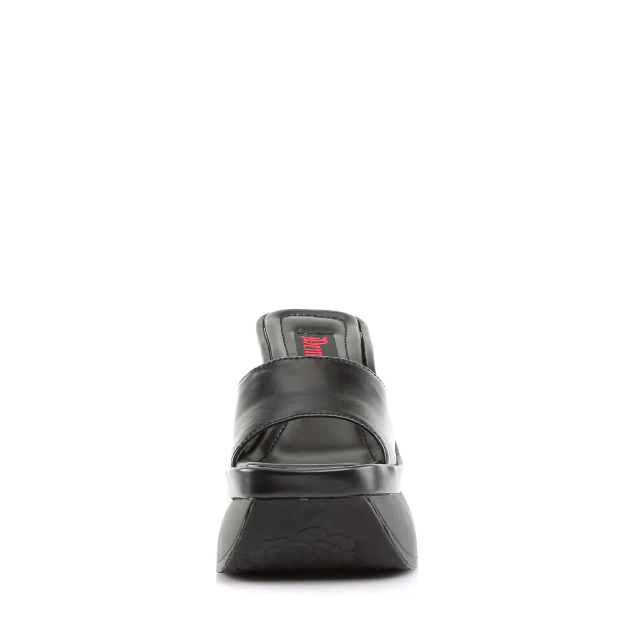 PACE-01 DemoniaCult Black Vegan Leather Sexy Women's Sandals (Alternative Footwear)