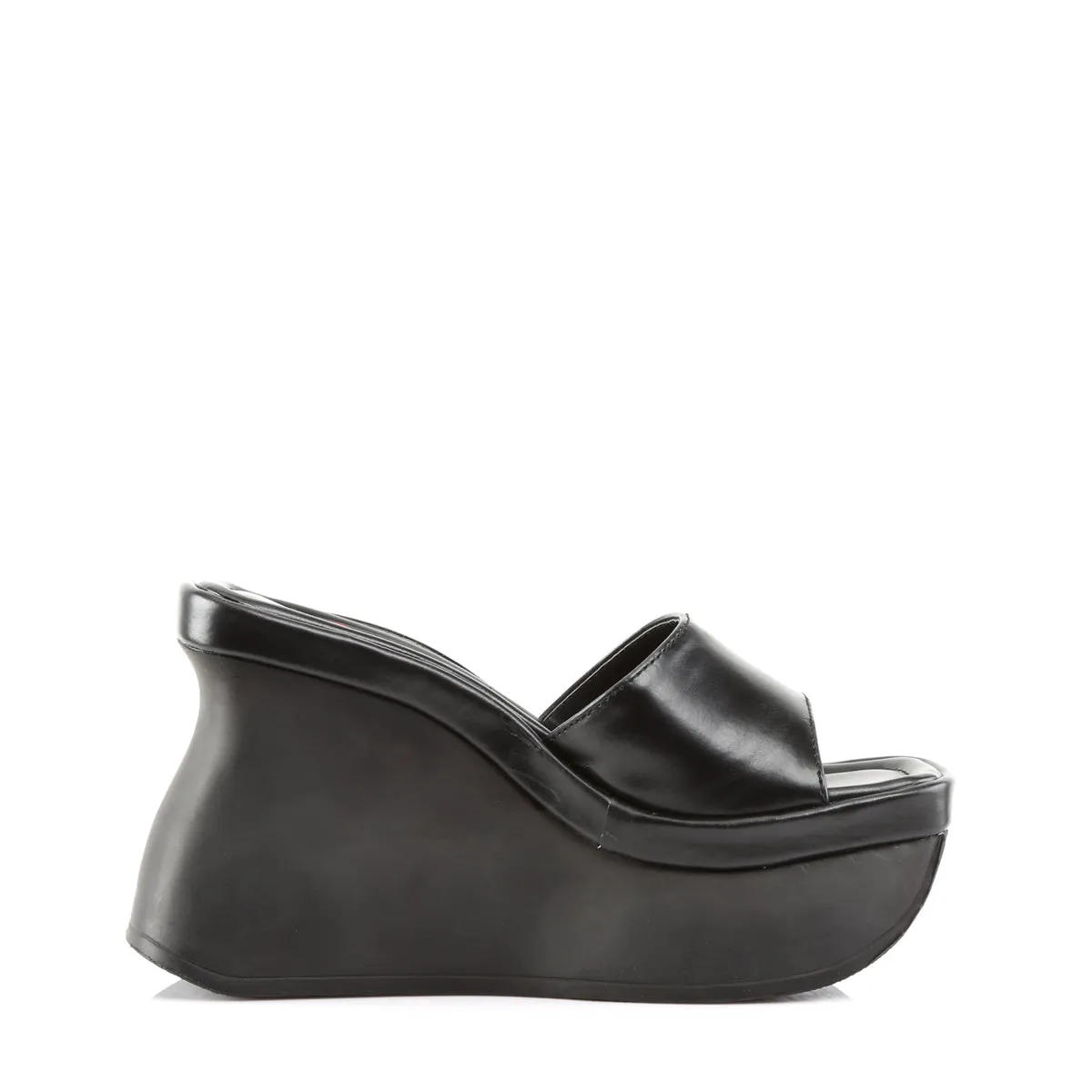 PACE-01 DemoniaCult Black Vegan Leather Sexy Women's Sandals (Alternative Footwear)
