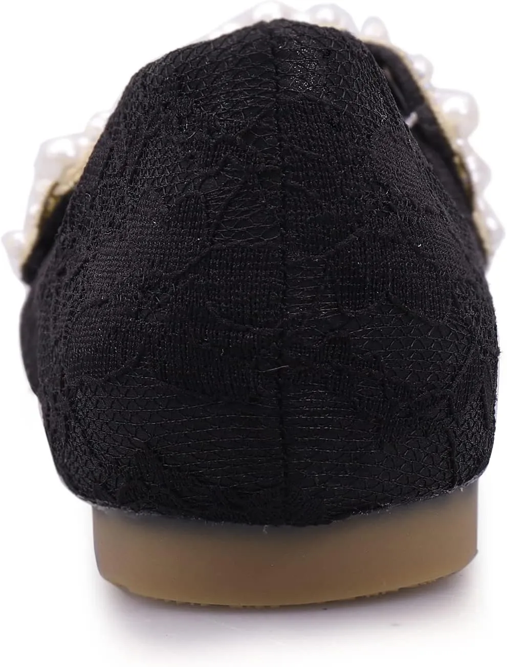 Pearl Decoration Women's Flat Bottom Pointed Toe One Step Flat Bottom Flat Bottom Shoes