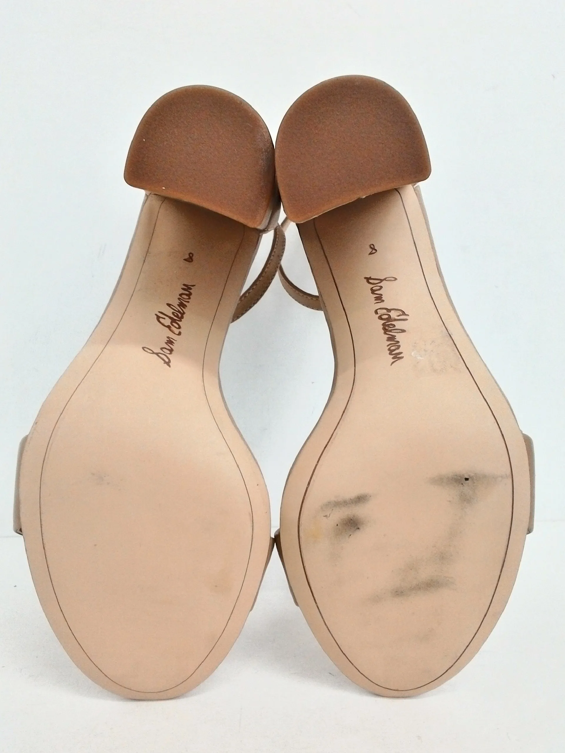 Sam Edelman Women's Yaro Nude Heeled Sandals Size 8 M