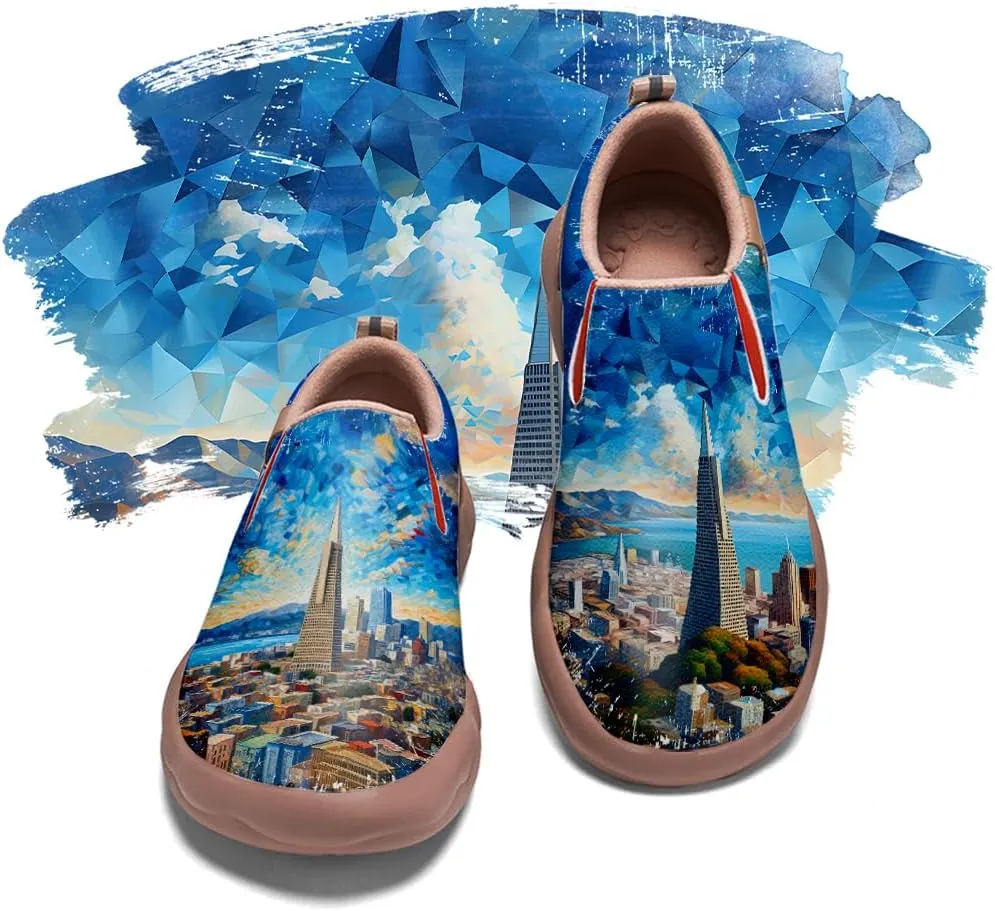 Slip On Loafers for Men Lightweight Comfort Casual Shoes Art Painted Travel Sneakers