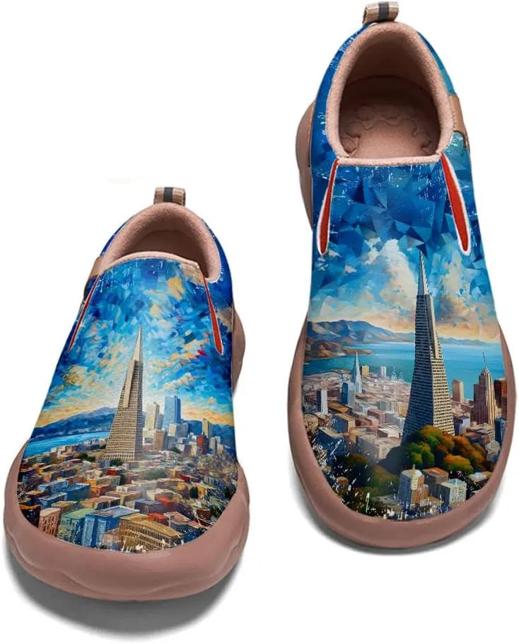 Slip On Loafers for Men Lightweight Comfort Casual Shoes Art Painted Travel Sneakers