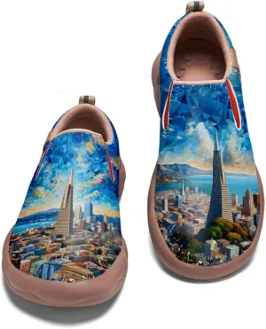 Slip On Loafers for Men Lightweight Comfort Casual Shoes Art Painted Travel Sneakers