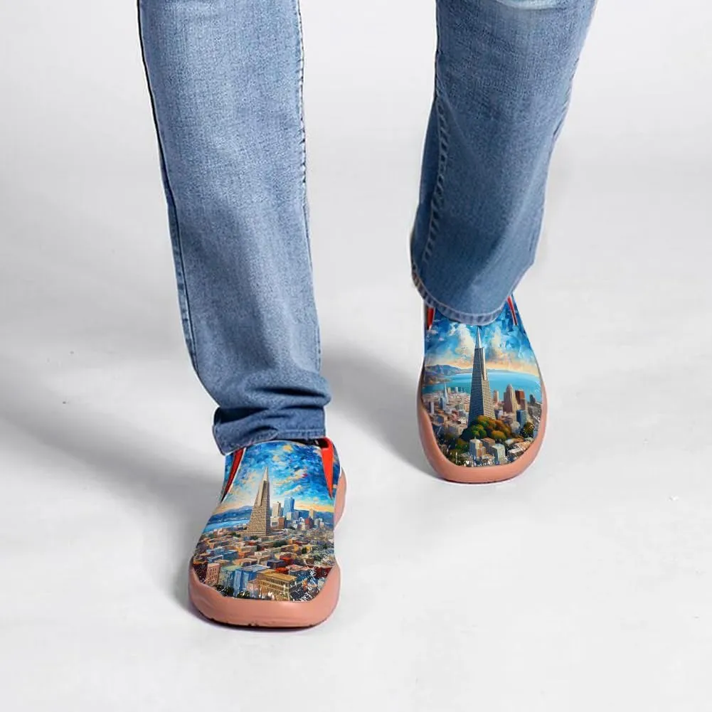 Slip On Loafers for Men Lightweight Comfort Casual Shoes Art Painted Travel Sneakers