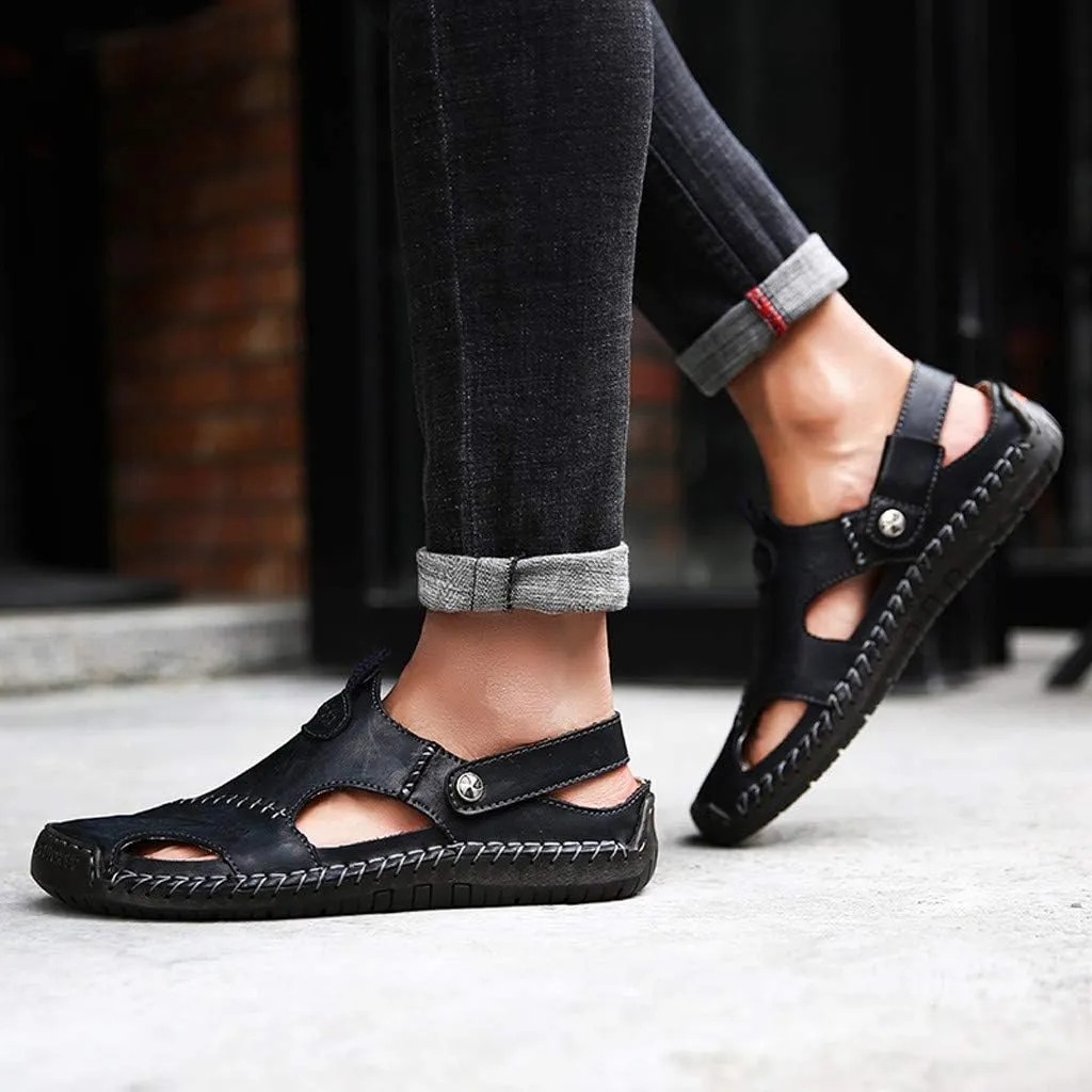 Summer Shoes Leather Breathable Casual Men's Outdoor Sandals Beach Men's sandals Mens Shower Sandals Men's Sandals Men Shoes
