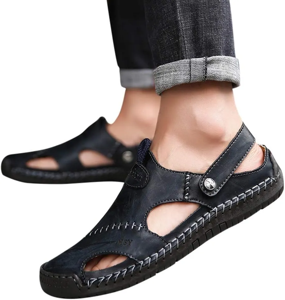 Summer Shoes Leather Breathable Casual Men's Outdoor Sandals Beach Men's sandals Mens Shower Sandals Men's Sandals Men Shoes