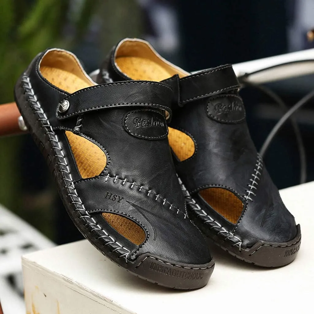 Summer Shoes Leather Breathable Casual Men's Outdoor Sandals Beach Men's sandals Mens Shower Sandals Men's Sandals Men Shoes