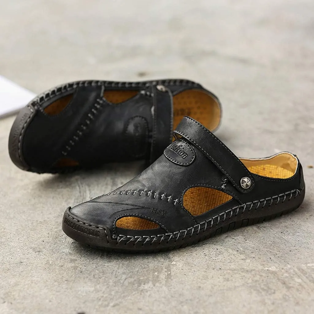 Summer Shoes Leather Breathable Casual Men's Outdoor Sandals Beach Men's sandals Mens Shower Sandals Men's Sandals Men Shoes