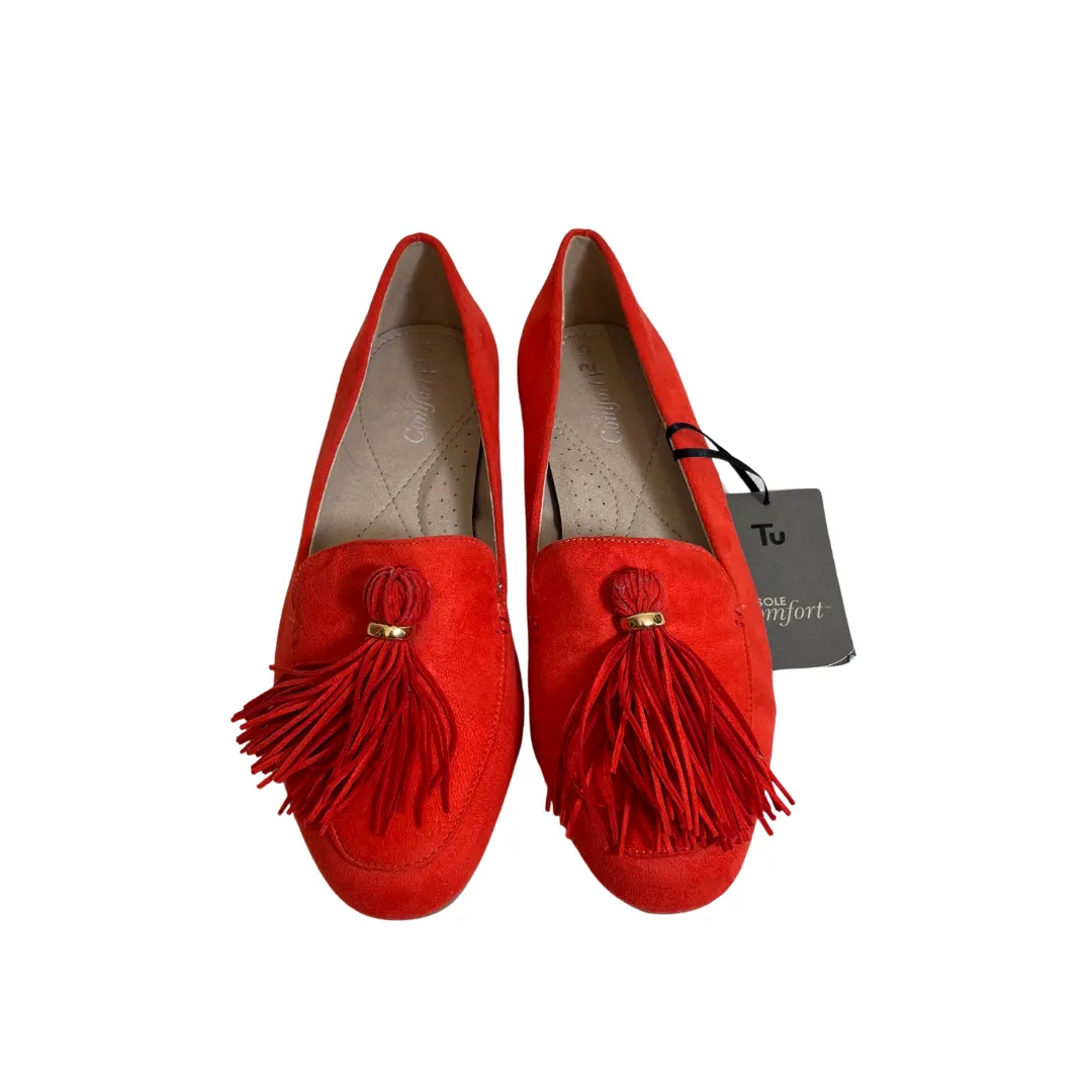 TU Orange Tassel Loafers | Brand New |