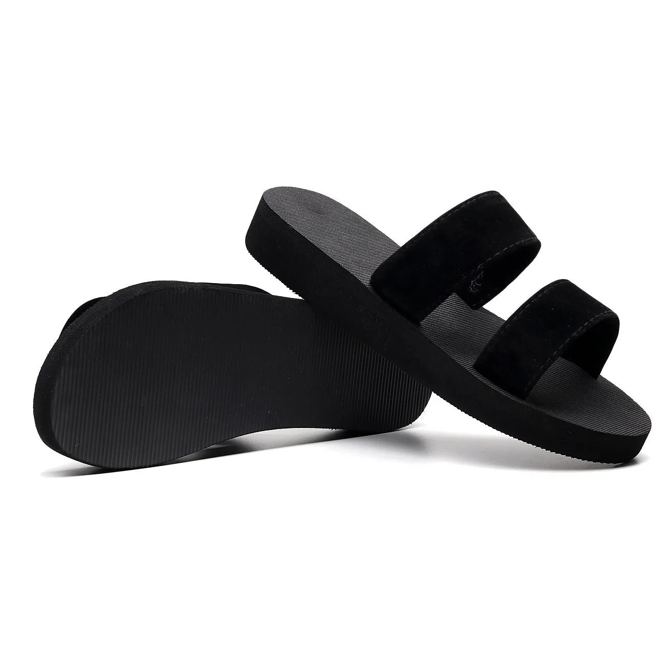 Velvet Straps Slippers