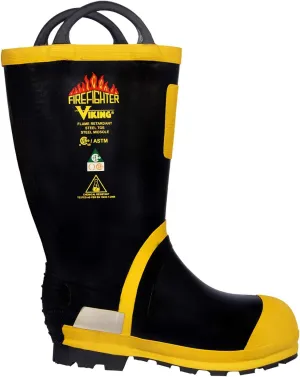 Viking Men's 14 Felt Lined Firefighter and EMS Boots with Chemical Resistant FR Upper, and Steel Toe, EH