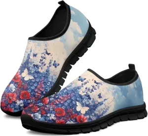 Women Casual Shoes Fashion Walking Sneakers Women's Slip On Sneakers Lightweight Travel Shoes