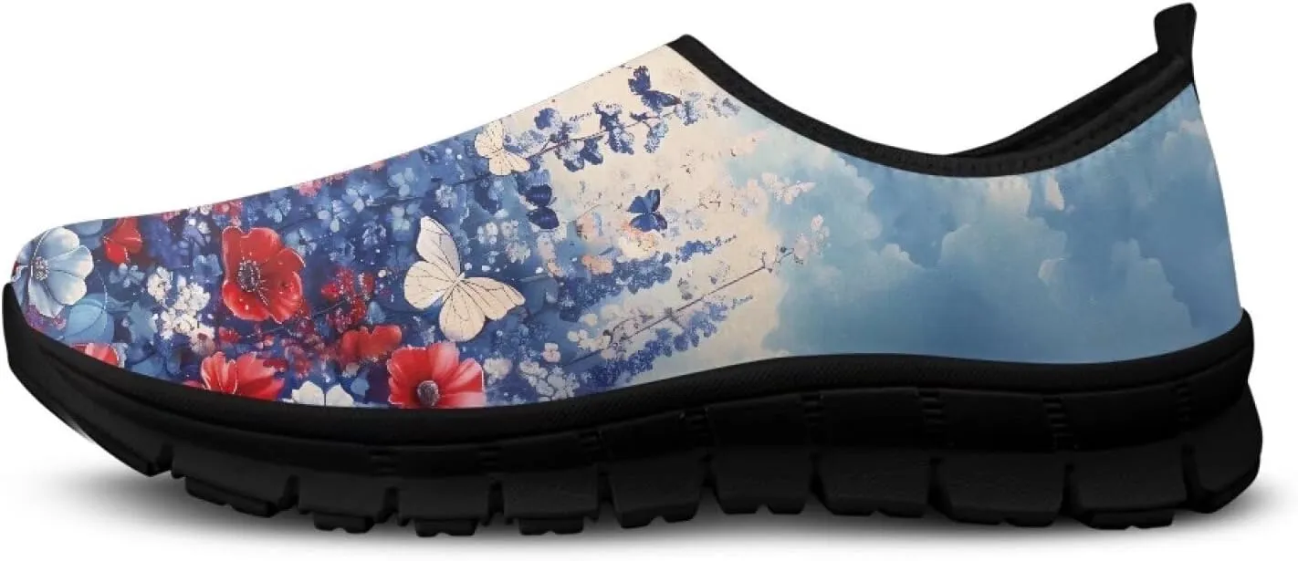 Women Casual Shoes Fashion Walking Sneakers Women's Slip On Sneakers Lightweight Travel Shoes