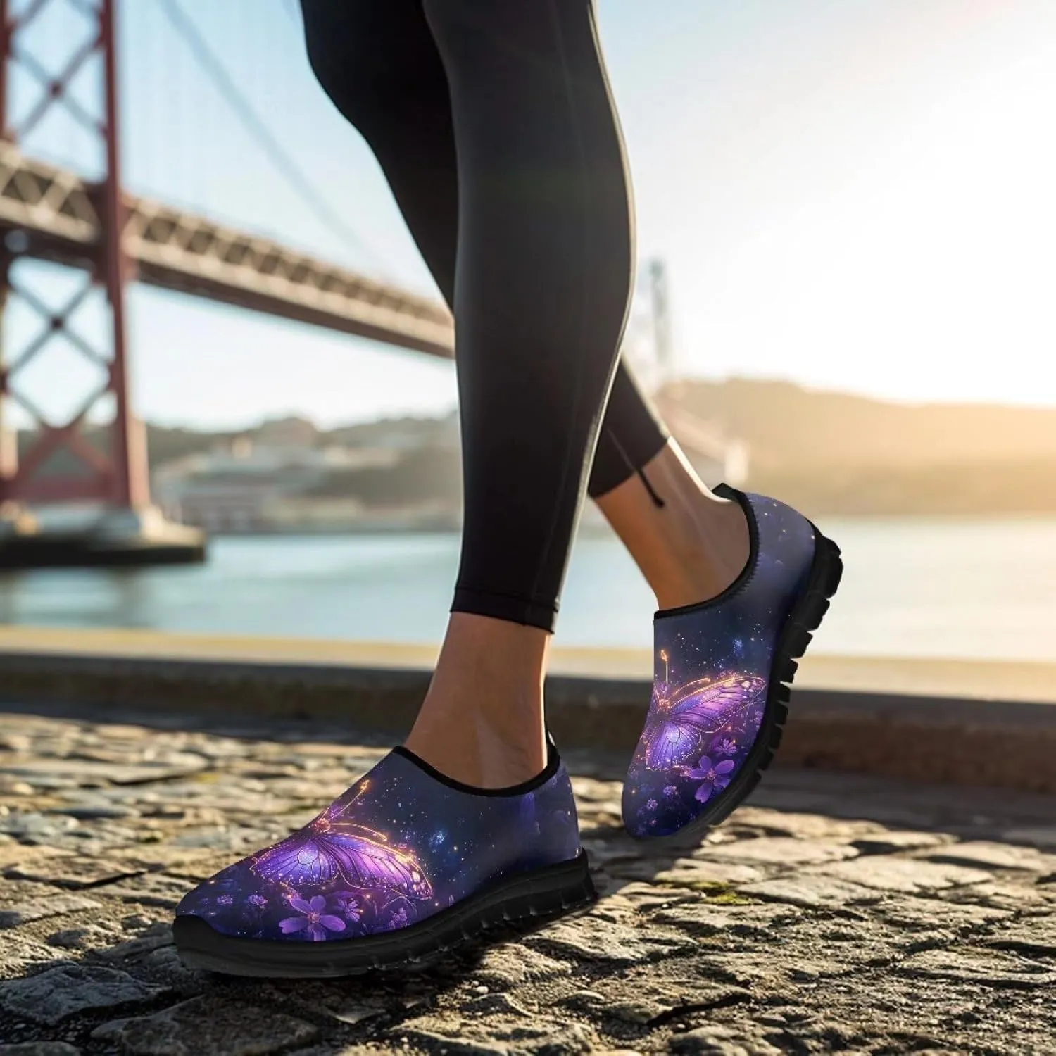 Women Casual Shoes Fashion Walking Sneakers Women's Slip On Sneakers Lightweight Travel Shoes