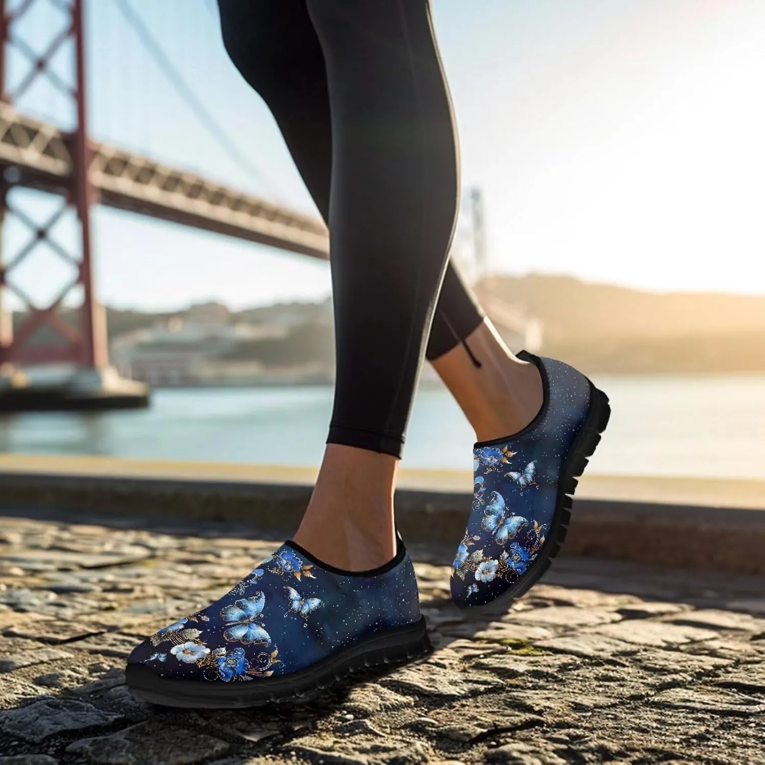 Women Casual Shoes Fashion Walking Sneakers Women's Slip On Sneakers Lightweight Travel Shoes