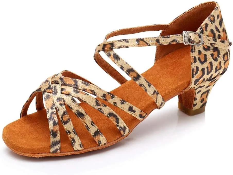 Women Ladies Low Princess Dancing Ballroom Tango Latin Shoes Sandals Women Shoes Size 9 Sandals
