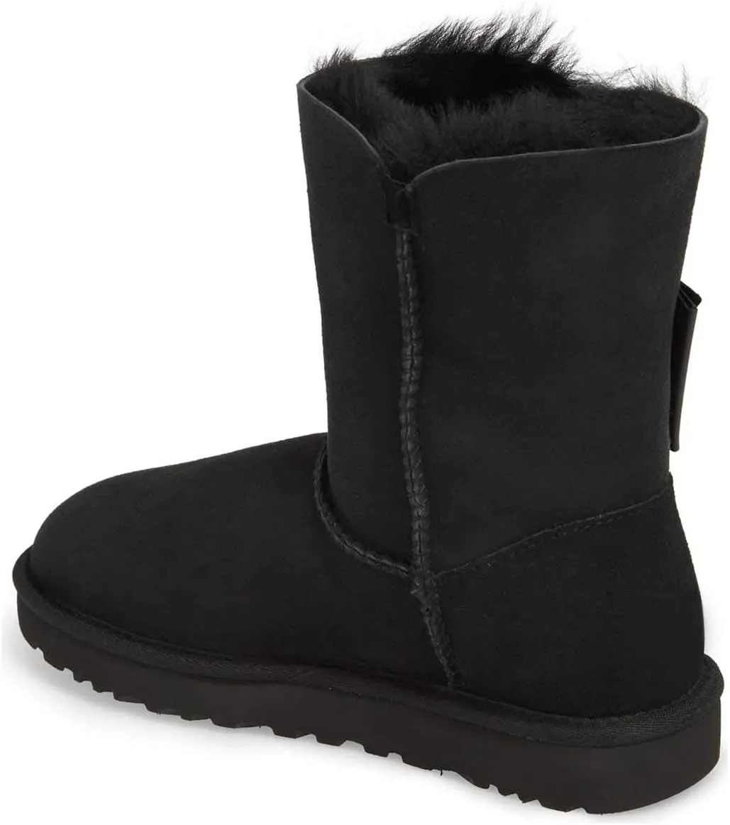 Women Mid Calf Snow Boots Warm Fur Winter Flats Booties Comfortable Casual Shoes Size 4-15 US