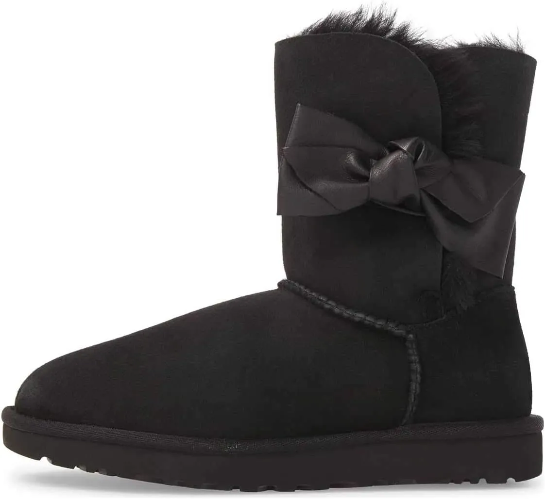 Women Mid Calf Snow Boots Warm Fur Winter Flats Booties Comfortable Casual Shoes Size 4-15 US