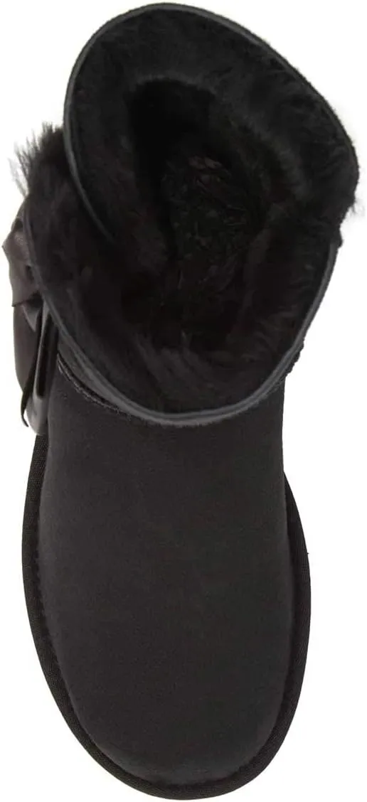 Women Mid Calf Snow Boots Warm Fur Winter Flats Booties Comfortable Casual Shoes Size 4-15 US