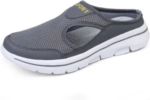 Women's Breathable Mesh Slip On Loafers Comfortable Mid Heel Sneakers for Walking Yoga Beach Casual Summer Shoes