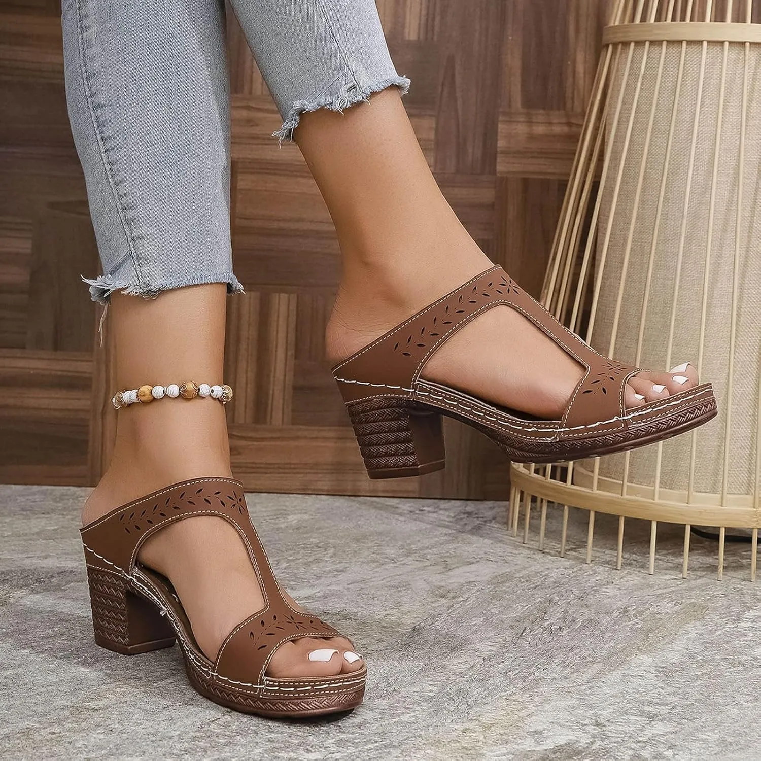 Women's Fashion Slippers Comfortable Open Toe Wedges Casual Outdoor and Beach Wear Perfect Summer Season Womens Zx2