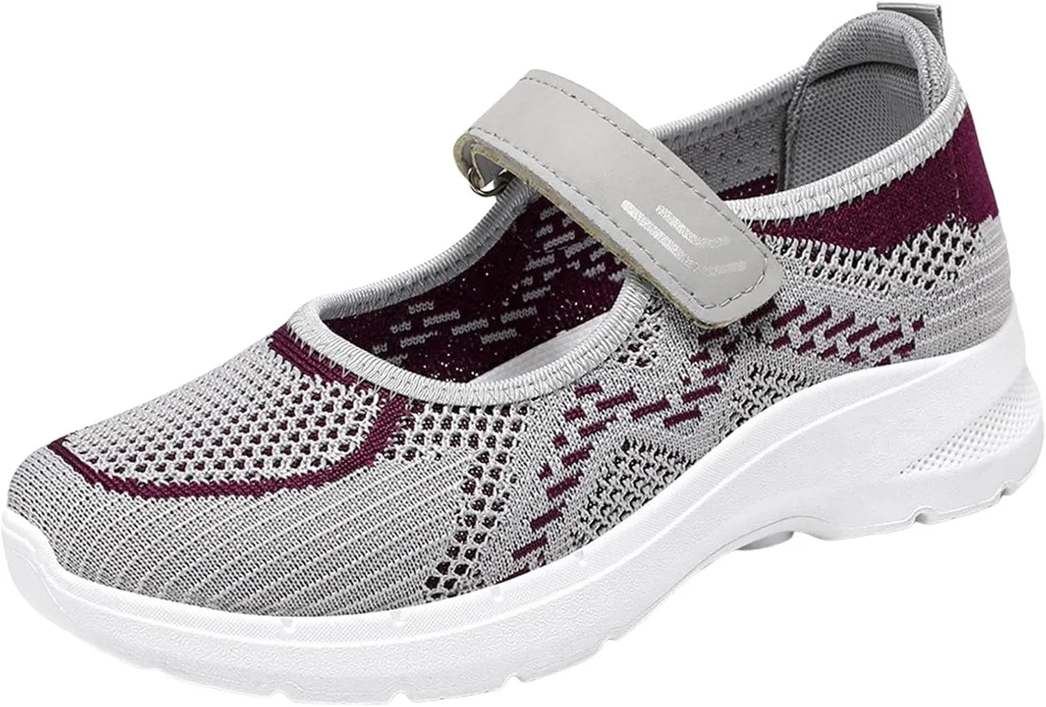 Womens Lightweight Walking Shoes Mesh Breathable Slip On Mary Jane Sneaker Casual Soft Casual Toddler Shoes Girls