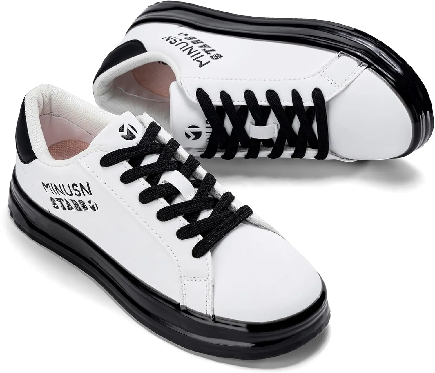 Women's Platform Sneakers Low Top Chunky Retro Braided Walking Shoes Comfortable Lace Up Casual Shoes