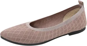 Women's Pointed Toe Slip On Casual Shoes Flat Ballet Comfortable Lightweight Everyday Wear for Dating Travel
