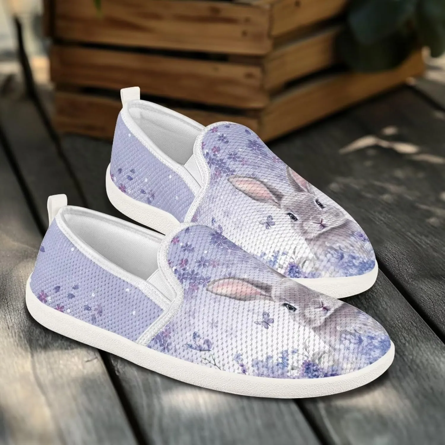 Womens Slip On Loafer Festival Shoes Light Weight Mesh Sport Shoes Comfortable Low Top Slip-On Sneakers Jogging Running Teenis Shoes