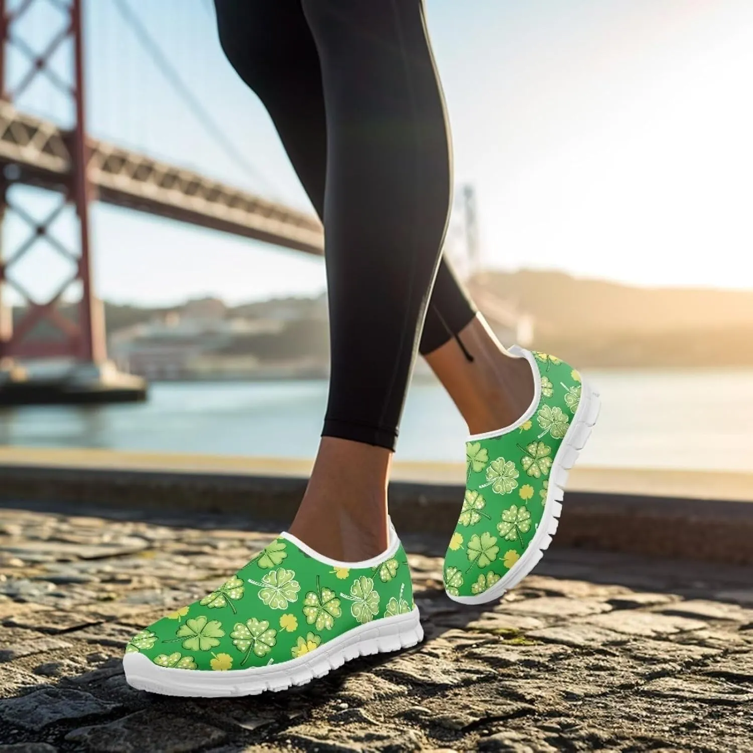Womens Slip On Walking Shoes Holiday Shoes for Women Novelty Casual Shoes