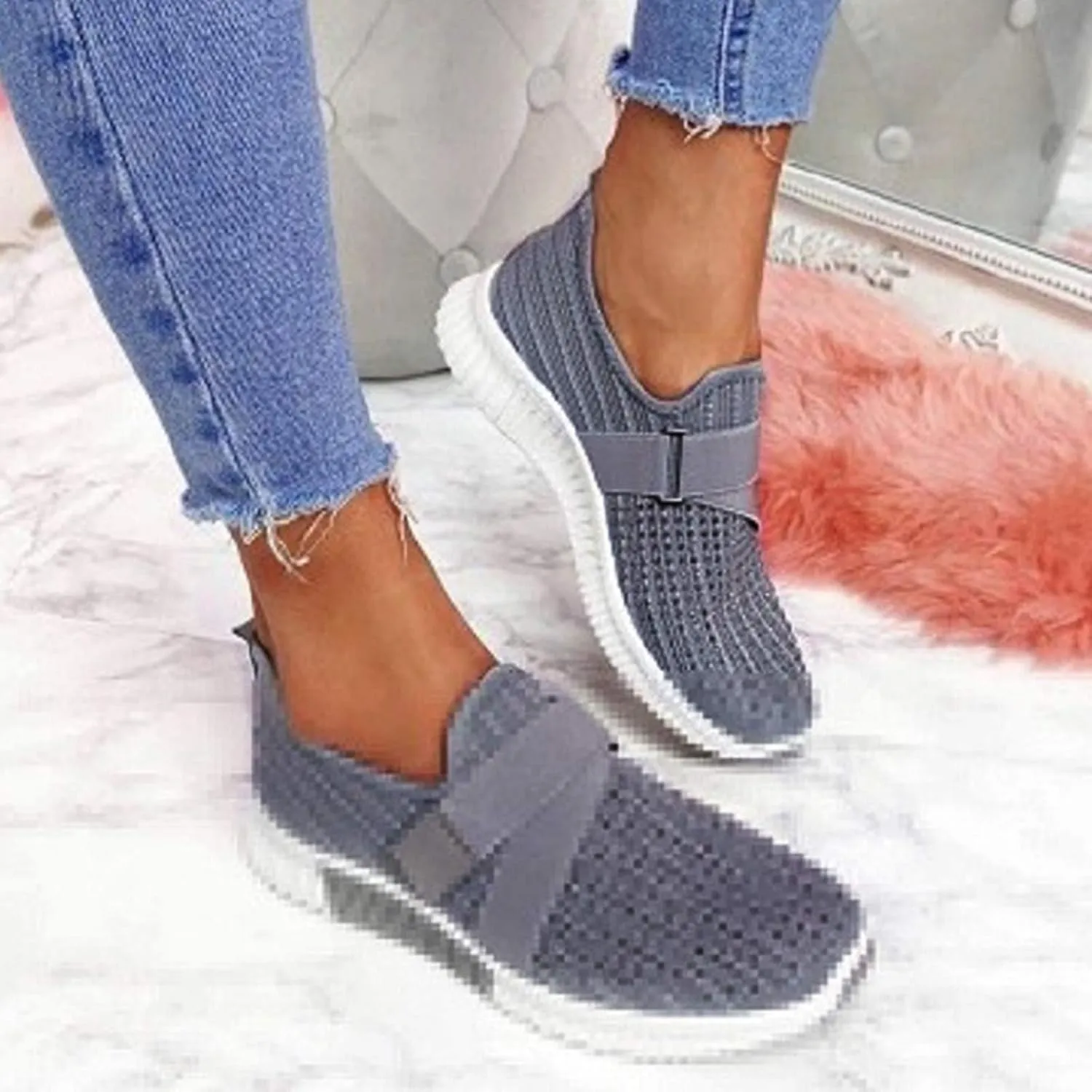 Womens White Platform Sneakers High Top Platform Shoes Fashion Canvas Sport Shoes Men Walking Women Platform Loafers Black Wedge Sneakers for Women