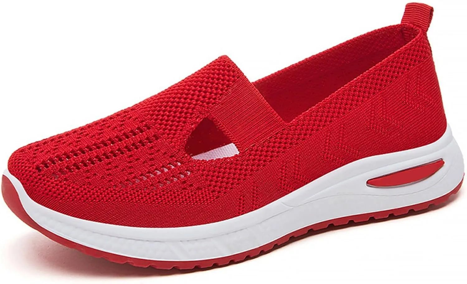 Women's Woven Orthopedic Breathable Soft Shoes Non Slip Work Shoes Women Flat Feet Women Shoes Casual Fashion Sneakers White Tennis Shoe White Loafers
