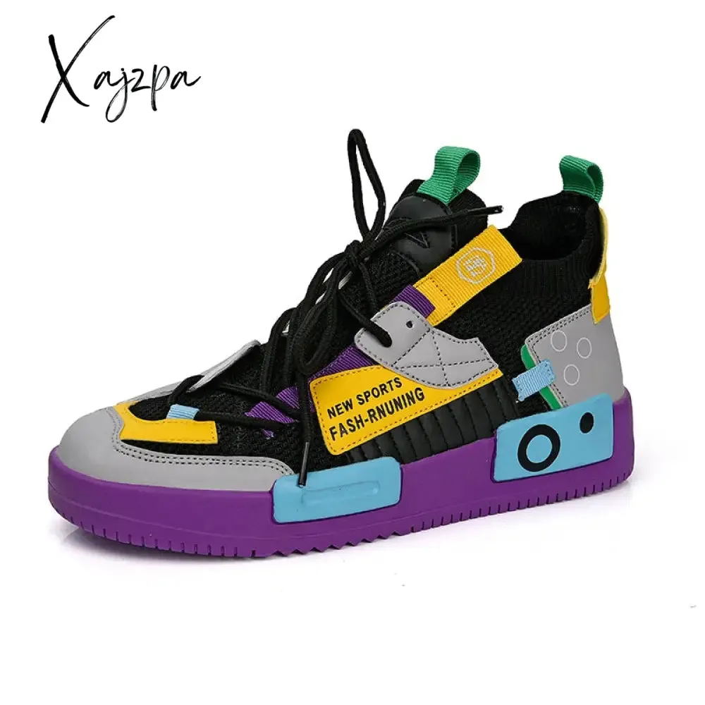 Xajzpa - Shoes men Sneakers Male casual Mens Shoes tenis Luxury shoes Trainer Race Breathable Shoes fashion loafers running Shoes