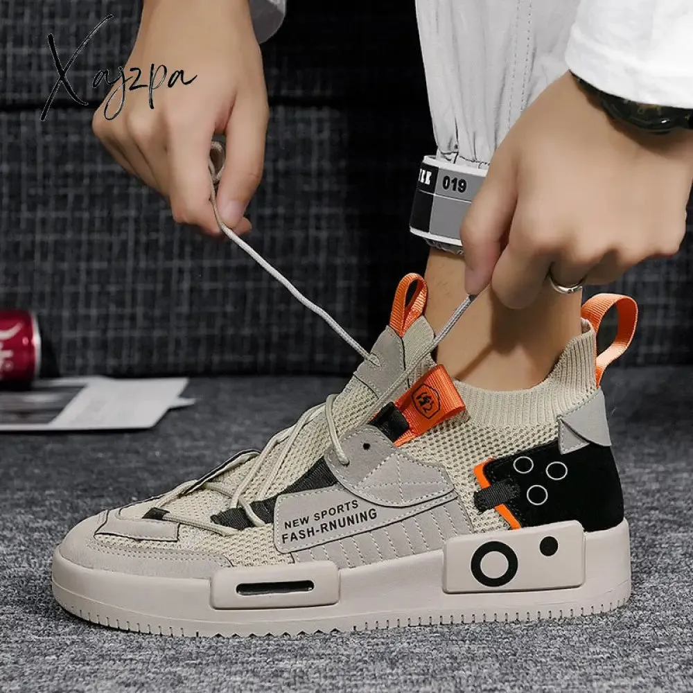 Xajzpa - Shoes men Sneakers Male casual Mens Shoes tenis Luxury shoes Trainer Race Breathable Shoes fashion loafers running Shoes