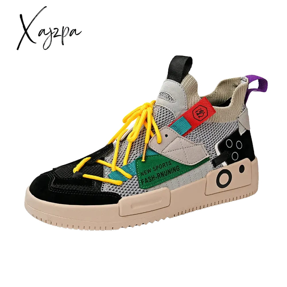 Xajzpa - Shoes men Sneakers Male casual Mens Shoes tenis Luxury shoes Trainer Race Breathable Shoes fashion loafers running Shoes